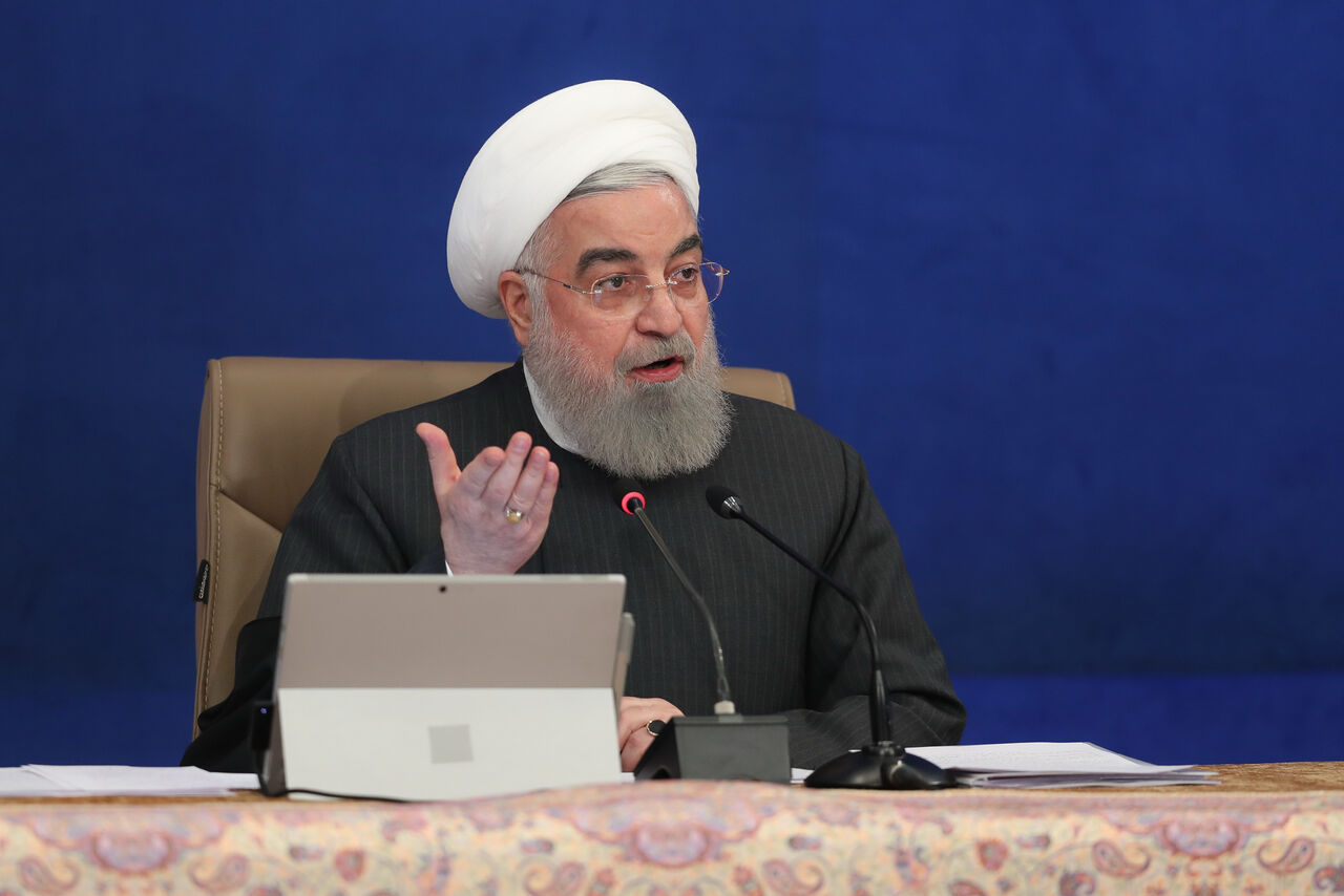 الرئيس روحاني : احداث ليلة امس في امريكا اظهرت هشاشة الديمقراطية الغربية