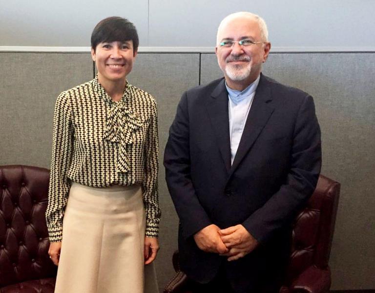 محادثات بين وزيري خارجية ايران والنرويج في نيويورك