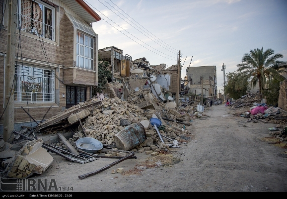 عدد ضحايا الزلزال في محافظة كرمانشاه بلغ 579 شخصا