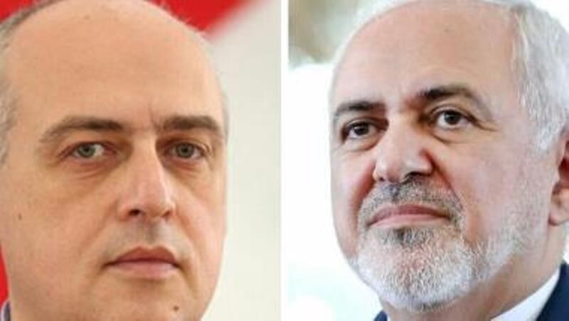 ظريف يهنئ وزير خارجية جورجيا على إعادة تعيينه في منصبه