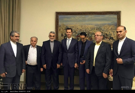 الرئيس الأسد يستقبل بروجردي والوفد المرافق له