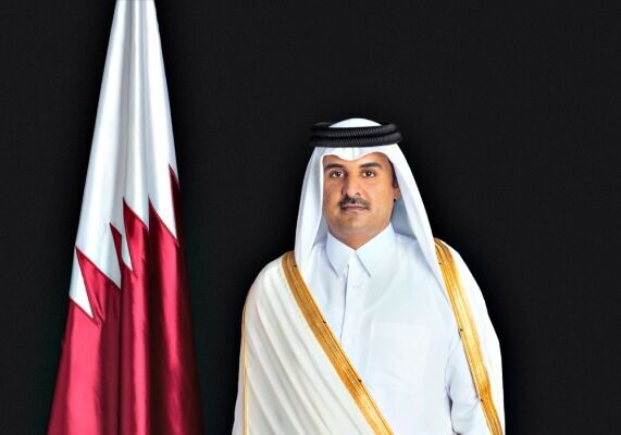 أمير دولة قطر يصل إلى طهران