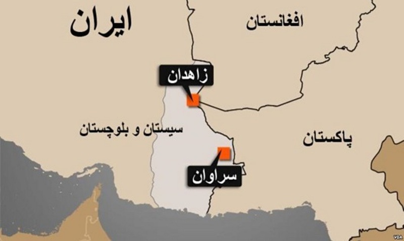 انفجار قنبلة صوتية في مدينة سراوان جنوب شرق ايران