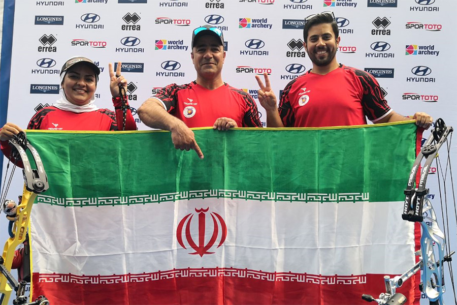 المنتخب الايراني للرماية بالقوس يحرز الميدالية البرونزية