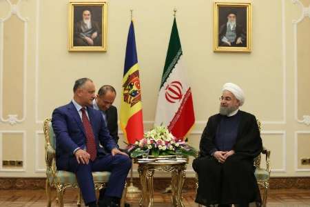 الرئيس روحاني: ايران ترحب بتطوير العلاقات مع مولدافيا