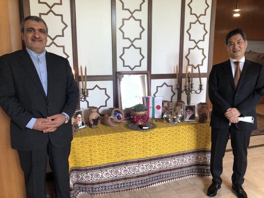 تعزيز العلاقات الودية بين إيران واليابان على جدول أعمال سفيري البلدين