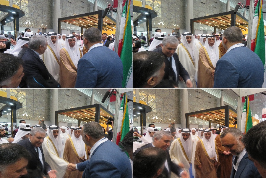 رئيس البرلمان ووزير الثقافة القطريان يزوران جناح الناشرين الإيرانيين