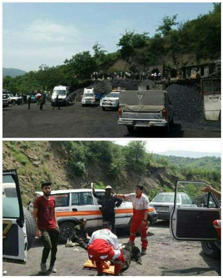 انتشال 16 جثة من منجم الفحم الحجري في شمال ايران