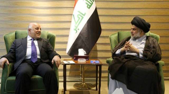 العبادي والصدر يؤكدان ضرورة استيعاب الجميع والاسراع في تشكيل الحكومة