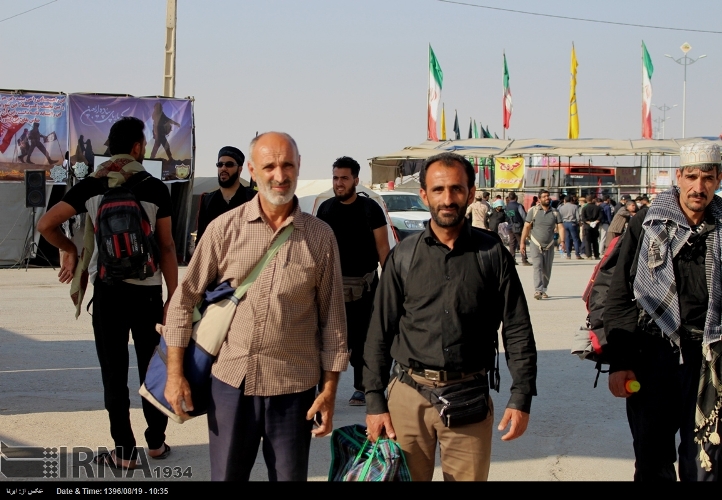 عودة مليون و 800 الف زائر ايراني من العراق بعد مراسم الزيارة الاربعينية