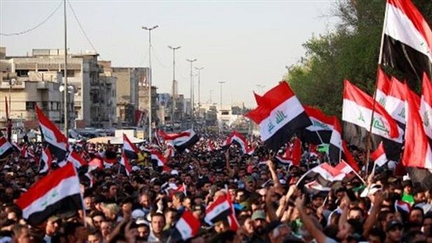 الحشود المليونية تتوافد نحو مسيرة طرد الامريكي من العراق