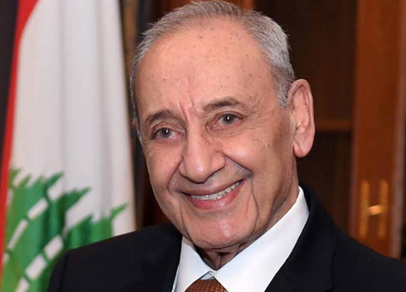 رئيس مجلس النواب اللبناني يعزي باستشهاد الفريق قاسم سليماني