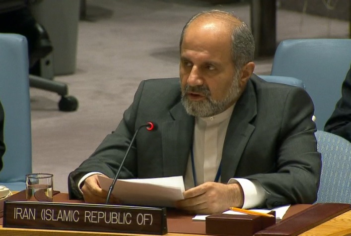 سفير ايران في الامم المتحدة: طهران تدعم جهود الحكومة الافغانية للوصول الي السلام