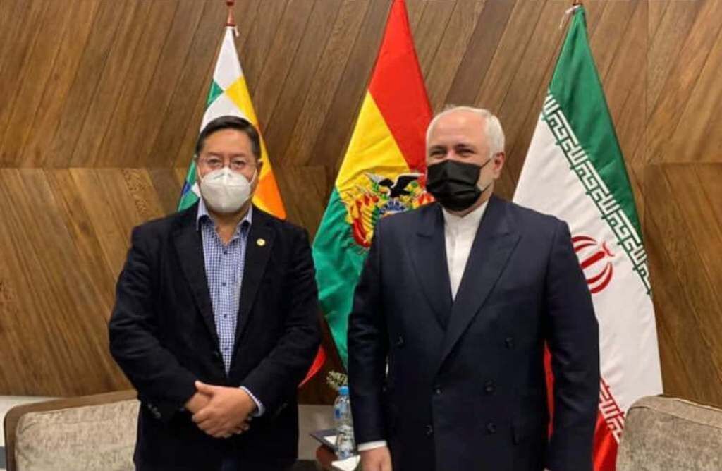 ظريف يبحث مع الرئيس البوليفي الجديد سبل تنمية العلاقات الثنائية