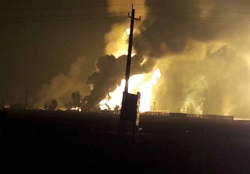 اصابة 11 شخصا اثر انفجار في خزان الامونيا في بابل بشمال ايران