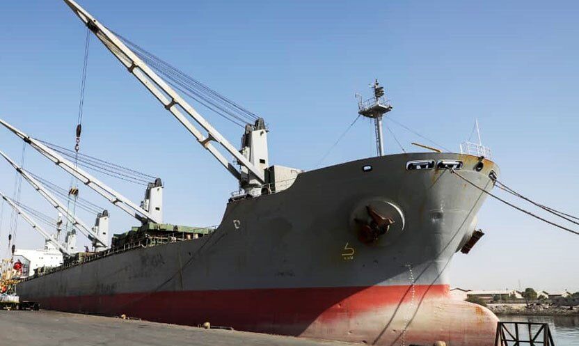 مسؤول : سفينة بسعة 40 الف طن ترسو لاول مرة في ميناء الشهيد باهنر جنوبي البلاد