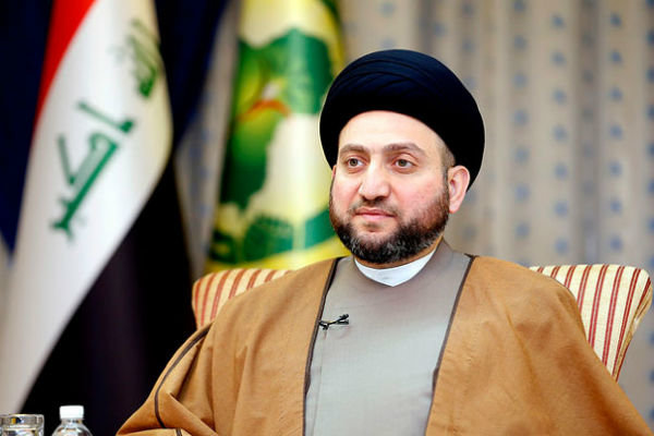 السيد عمار الحكيم يهنيء آية الله هاشمي شاهرودي