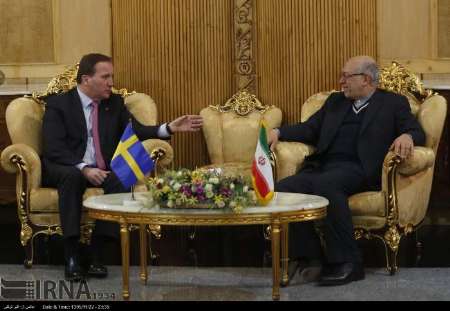 رئيس وزراء السويد يصل الي طهران