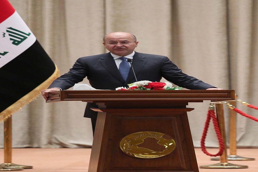 الرئيس برهم صالح يدعم بناء جيش وطني يدافع عن كل العراقيين