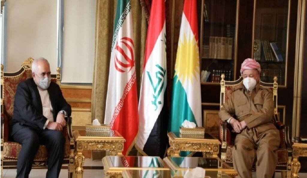 ظريف يجري محادثات مع كبار المسؤولين في اقليم كردستان العراق