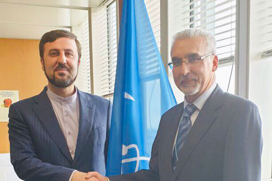 سفير ايران الدائم لدي الامم المتحدة في فيينا يلتقي كبار مسؤولي الوكالة الدولية للطاقة الذرية