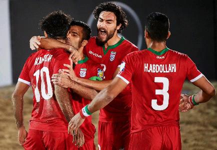 ايران تحقق فوزا عريضا علي مصر 4-1 في كأس القارات للكرة الشاطئية