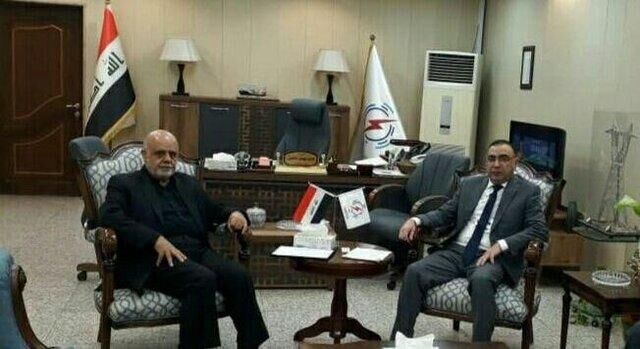 السفير الايراني في بغداد يلتقي وزير الكهرباء العراقي الجديد
