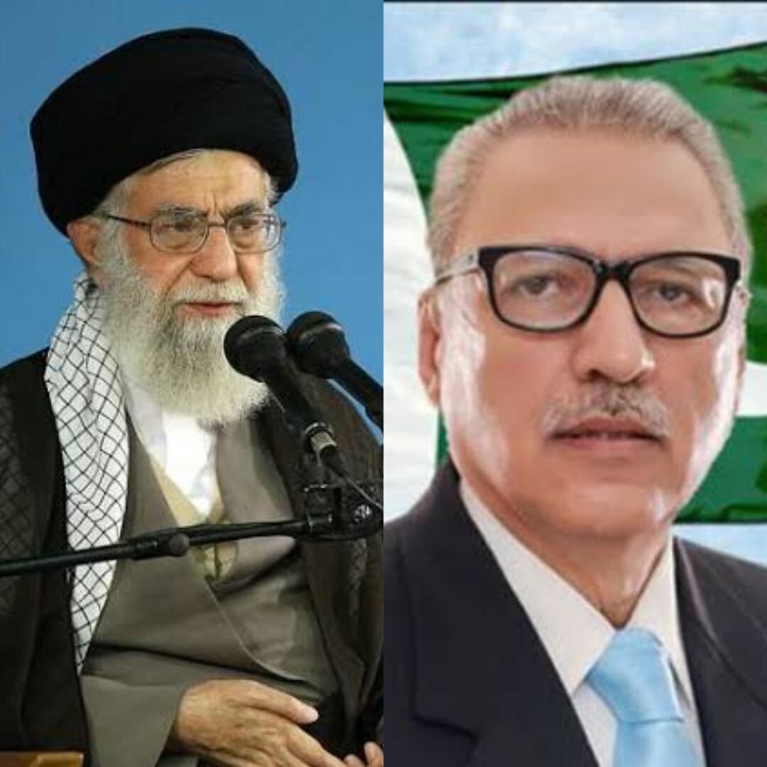 الرئيس الباكستاني يشيد بمواقف قائد الثورة في دعمه لمسلمي الهند