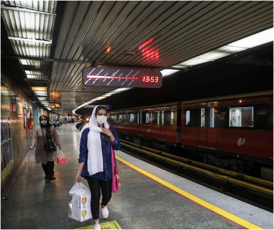 توسیع شبکة قطار الانفاق في طهران