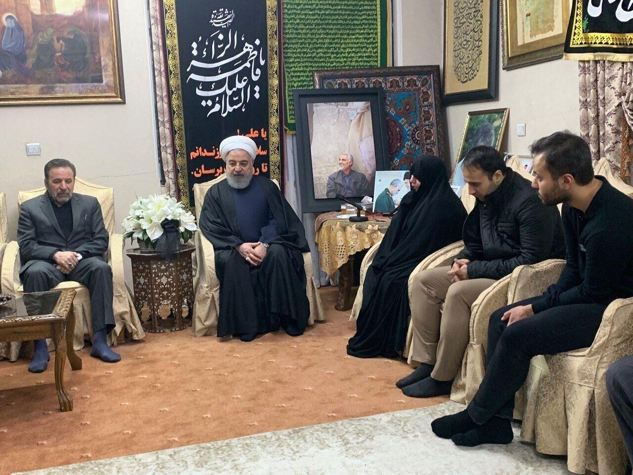 رئيس الجمهورية يزور منزل الشهيد الفريق قاسم سليماني