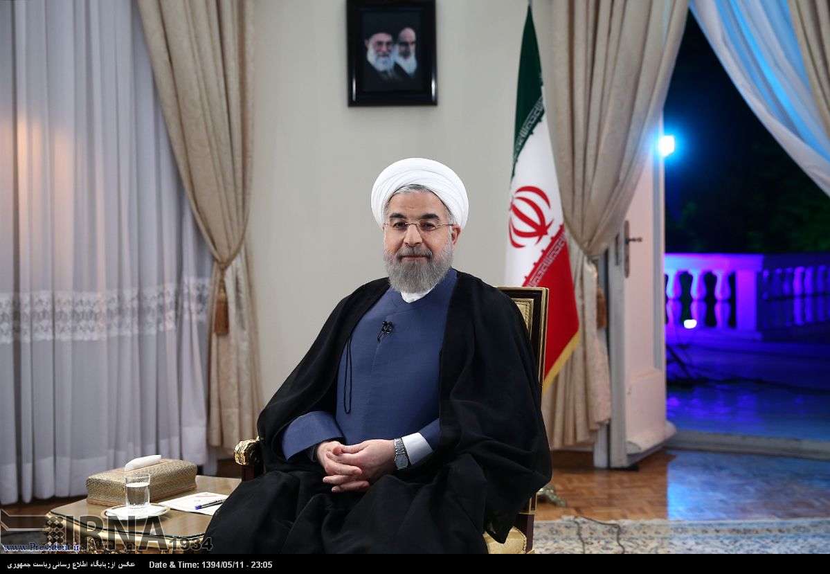 روحاني يقدم تقريراً متلفزاً عن إنجازات المئة يوم الاولي لحكومته