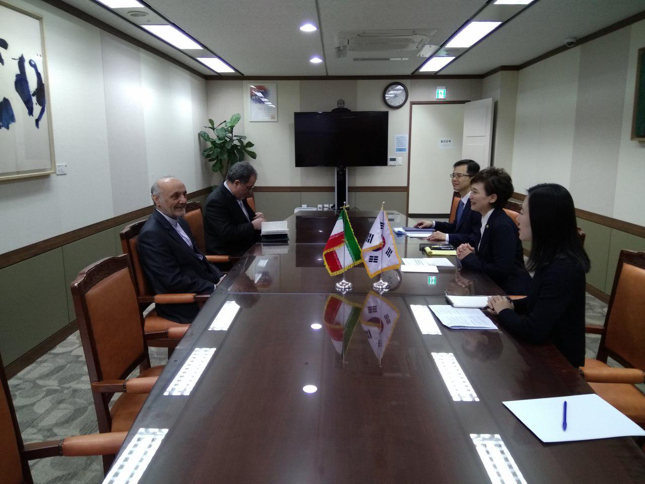 السفير الايراني في سيئول يلتقي وزيرة شؤون البنية التحتية والنقل الكورية الجنوبية