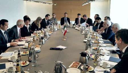 عقد الاجتماع المشترك بين ظريف ووزير الاقتصاد ومدراء الصناعات الالمانية الكبري