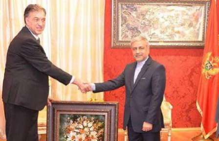 السفير الايراني الجديد يقدم اوراق اعتماده للرئيس المونتينيغري