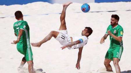 فوز ايران علي المكسيك في افتتاح بطولة كأس العالم للكرة الشاطئية