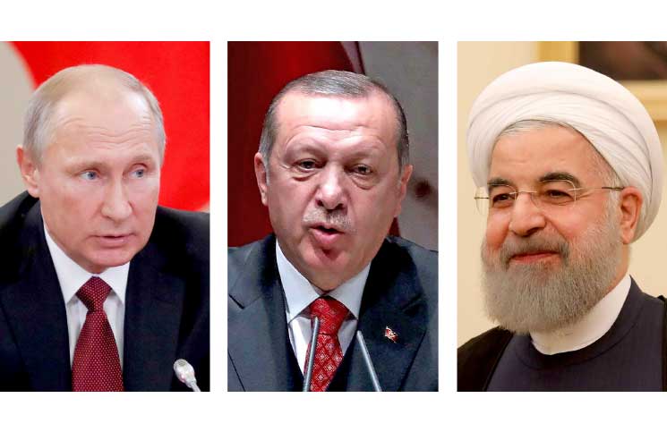 قمة روسية تركية إيرانية لبحث التسوية السورية في سوتشي