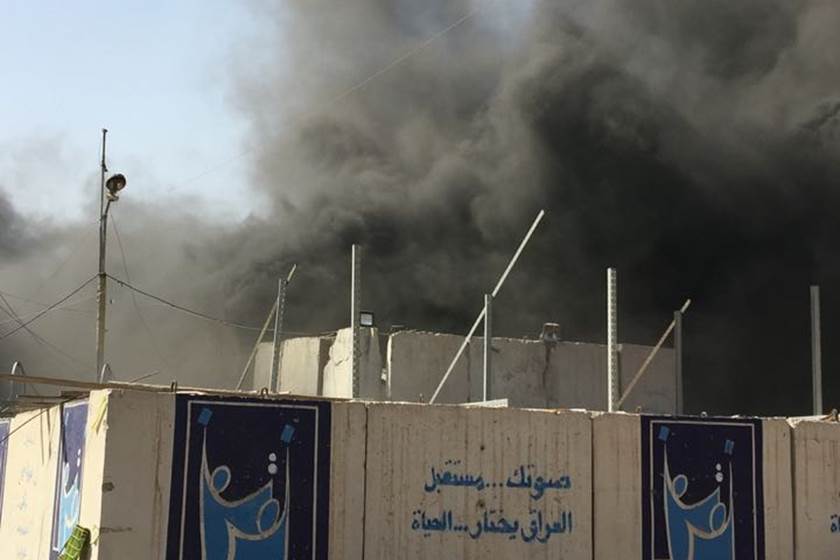عمليات بغداد تصدر بياناً بشأن حريق صناديق الاقتراع في الرصافة