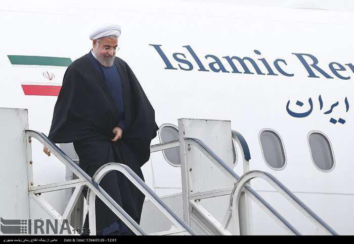 الرئيس روحاني في كرمانشاه لتفقد المناطق المنكوبة بالزلزال وتدشين مشروع السكك الحديدية