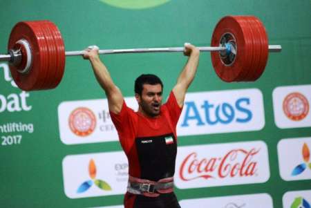 رباع ايراني يحرز فضية وزن 85 كغم ببطولة اسيا لرفع الاثقال