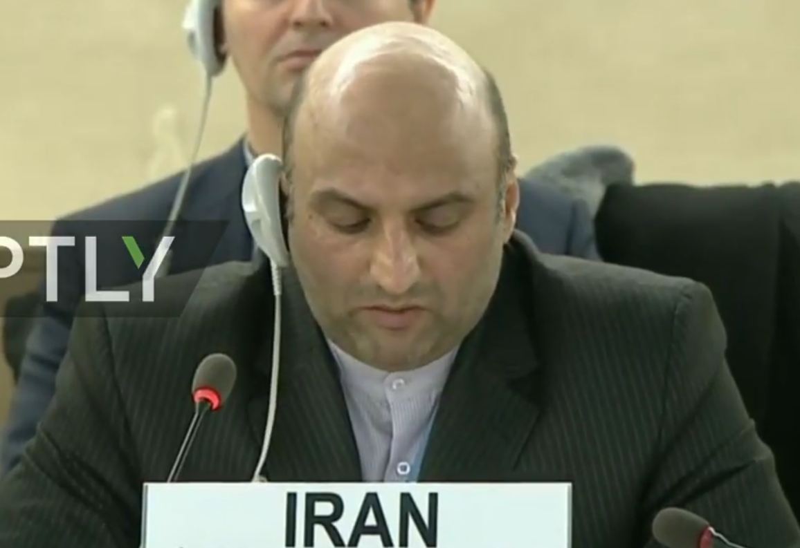 مندوب ايران في مجلس حقوق الانسان: الارهابيون يستخدمون المدنيين دروعا بشرية